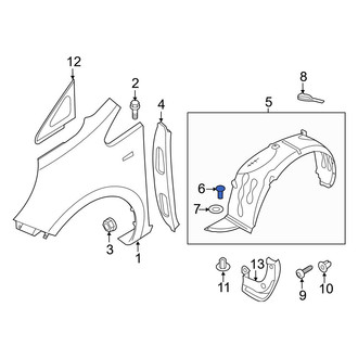 Kia OE - Rear Bumper Cover Rivet