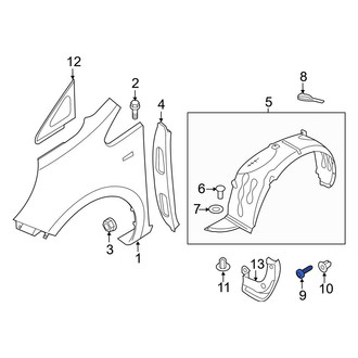 Kia OE - Front Rocker Panel Molding Screw