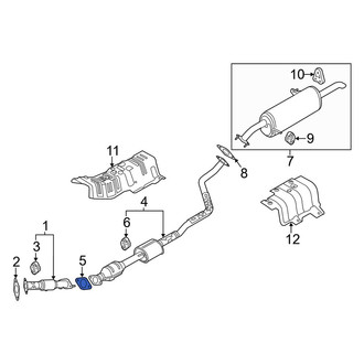 Kia OE - Rear Exhaust Muffler Gasket