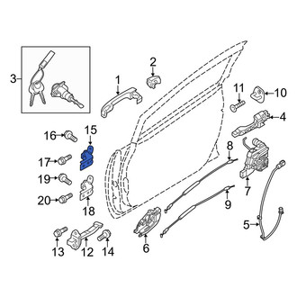 Kia OE - Front Right Lower Door Hinge