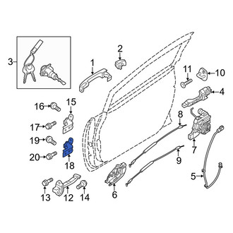 Kia OE - Front Left Lower Door Hinge