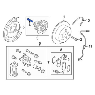 Kia OE - Rear Wheel Lug Stud