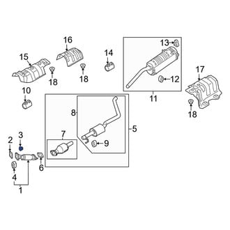 Kia OE - Front Exhaust Flange Nut