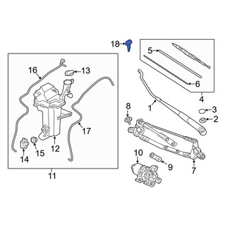 Kia OE - Front Windshield Washer Nozzle