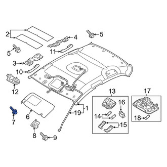 Kia OE - Sun Visor Holder Screw