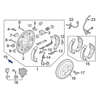 Kia OE - Rear Axle Hub Mounting Bolt
