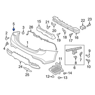 Kia OE - Bumper Cover Retainer