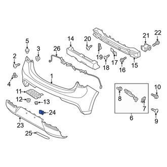 Kia OE - Bumper Cover Nut