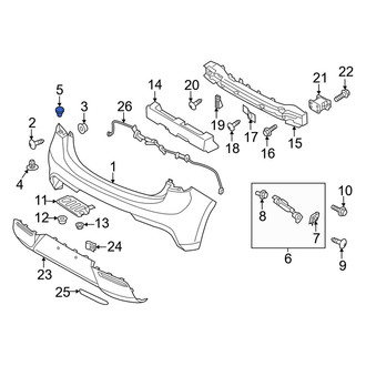 Kia OE - Bumper Cover Retainer