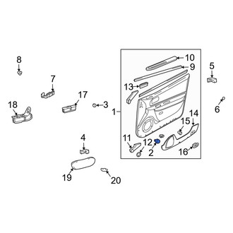 Kia OE - Front Inner Door Interior Trim Panel Retainer