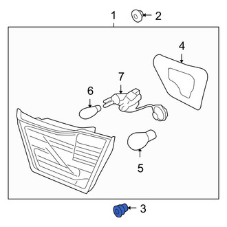 Kia OE - Back Up Light Assembly