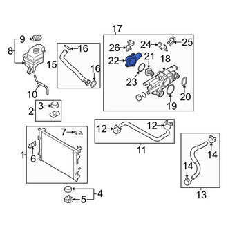 Kia OE - Lower Engine Coolant Thermostat Housing