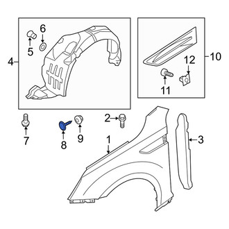 Kia OE - License Plate Light Panel Screw