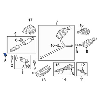Kia OE - Rear Rearward Catalytic Converter Gasket