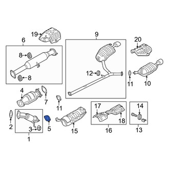Kia OE - Rear Rearward Catalytic Converter Gasket