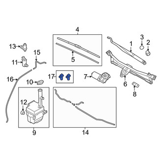 Kia OE - Front Windshield Washer Nozzle