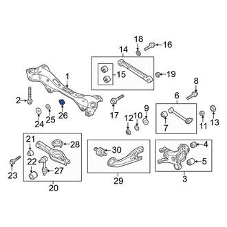 Kia OE - Lower Suspension Control Arm Nut