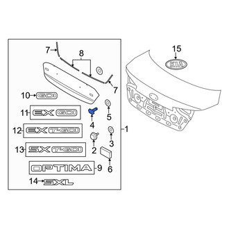 Kia OE - Deck Lid Finish Panel Bolt