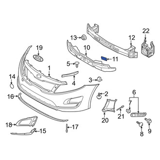 Kia OE - Front Bumper Impact Absorber Nut