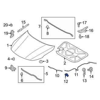 Kia OE - Liftgate Washer Hose Clip