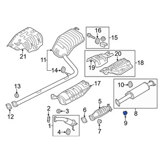Kia OE - Rear Exhaust Pipe Nut