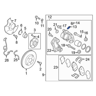Kia OE - Rear Brake Bleeder Screw