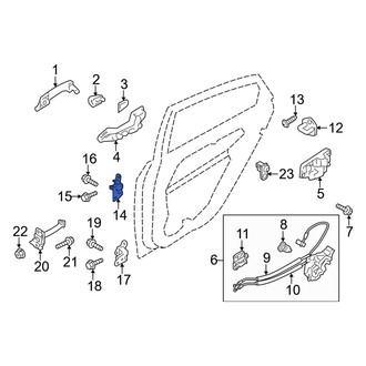 Kia OE - Front Left Upper Door Hinge