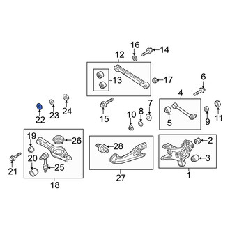 Kia OE - Rear Upper Alignment Camber Adjusting Eccentric