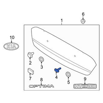 Kia OE - Deck Lid Finish Panel Bolt
