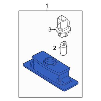 Kia OE - Rear License Plate Light Assembly