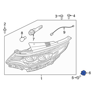 Kia OE - Headlight Mounting Nut