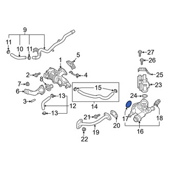 Kia OE - HVAC Heater Control Valve O-Ring
