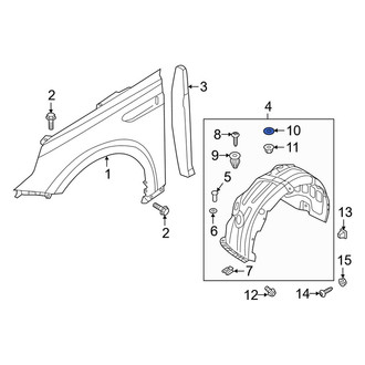 Kia OE - Quarter Panel Splash Shield Clip