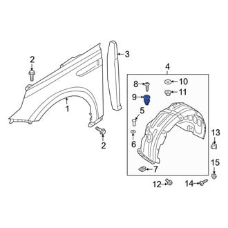 Kia OE - Upper Fender Liner Retainer
