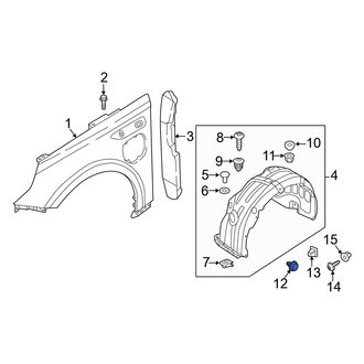 Kia OE - Upper Fender Liner Retainer