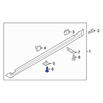 Kia OE - Rear Upper Bumper Cover Screw