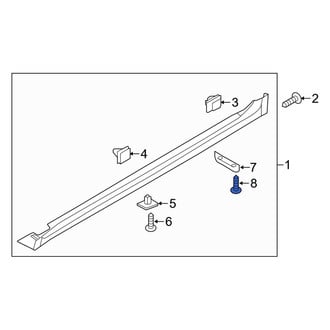 Kia OE - Rear Upper Bumper Cover Screw