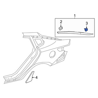 Kia OE - Body C-Pillar Molding Clip