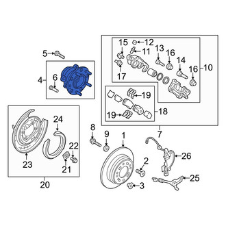 Kia OE - Rear Wheel Bearing and Hub Assembly
