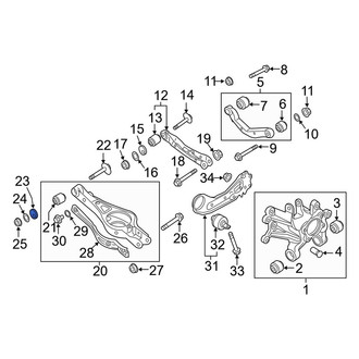 Kia OE - Rear Alignment Camber Adjusting Eccentric