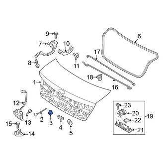 Kia OE - Rear Deck Lid Drain Plug