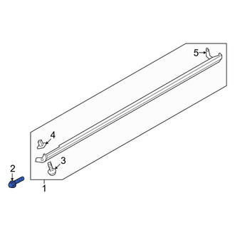 Kia OE - Bumper Cover Support Rail Grommet