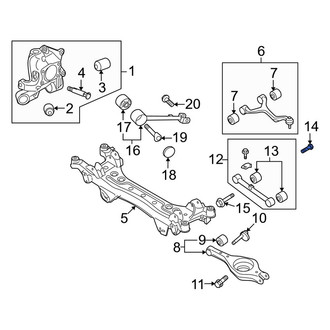 Kia OE - Rear Lower Suspension Control Arm Bolt