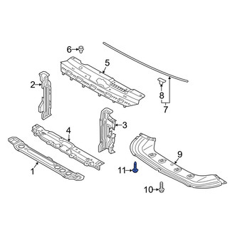 Kia OE - Radiator Support Air Duct Screw
