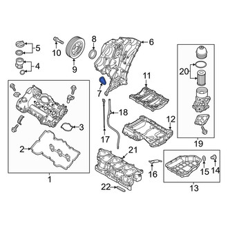 Kia OE - Left Engine Timing Cover Gasket