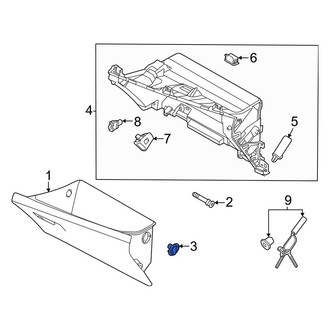 Kia OE - Front Glove Box Door Bumper