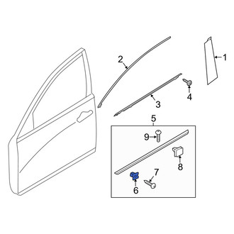 Kia OE - Door Molding Grommet
