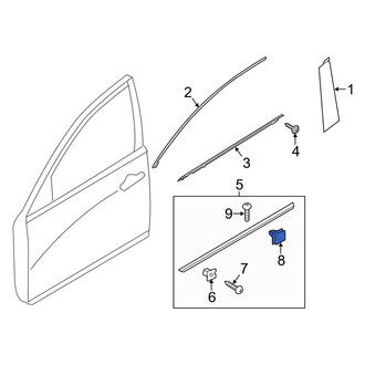 Kia OE - Front Door Molding Clip