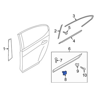 Kia OE - Front Door Molding Clip