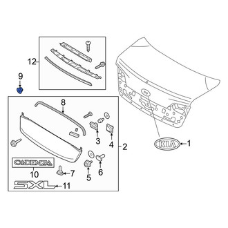 Kia OE - Door Molding Nut